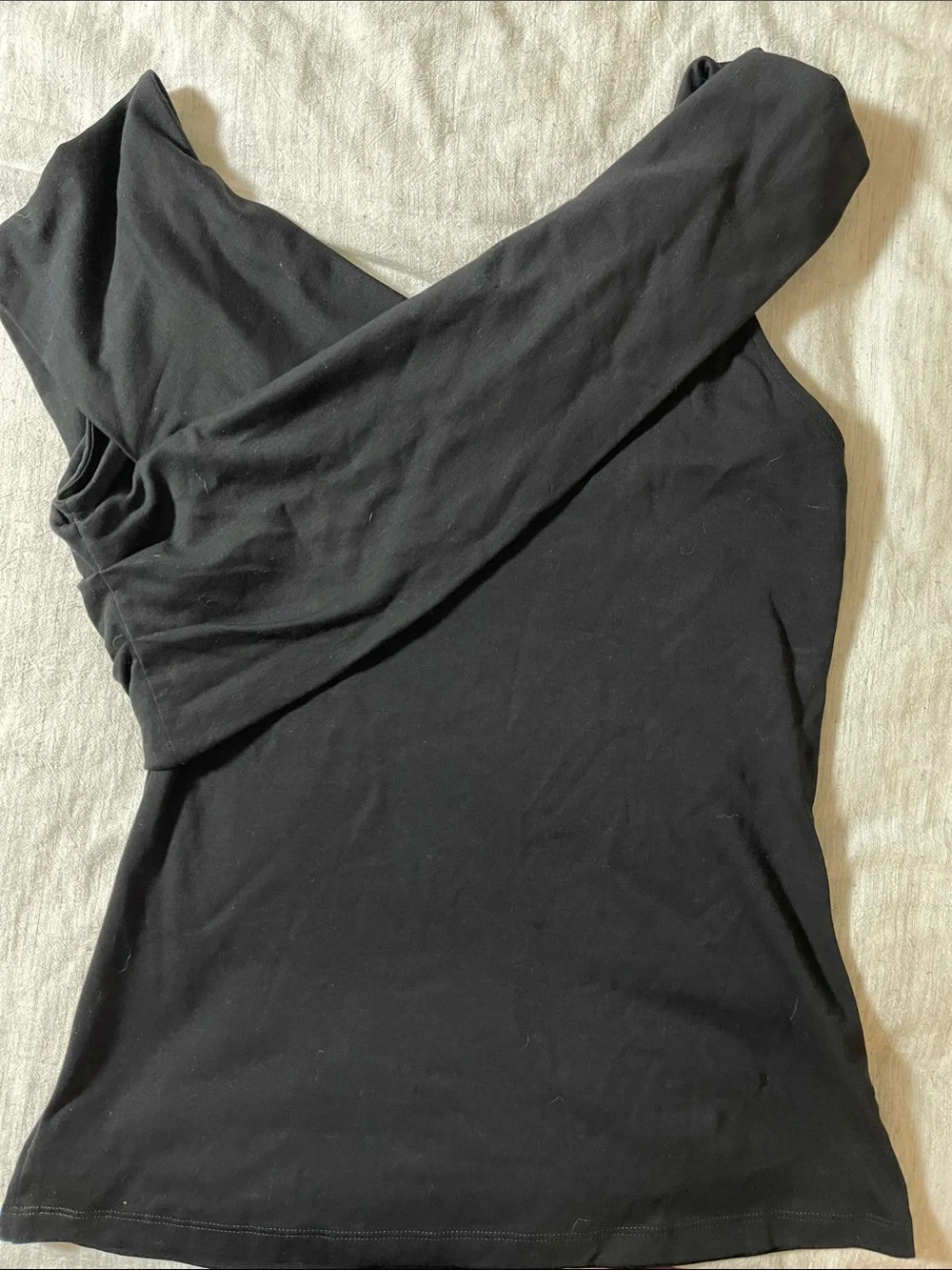 Theory Kellay Black Off-Shoulder Top - Picture 4 of 5